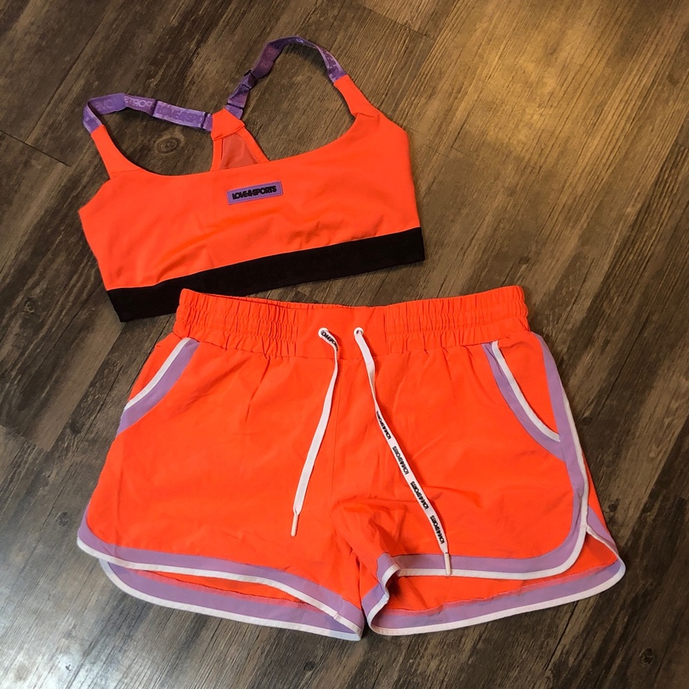 Love & Sports Sports Bra and Shorts Set